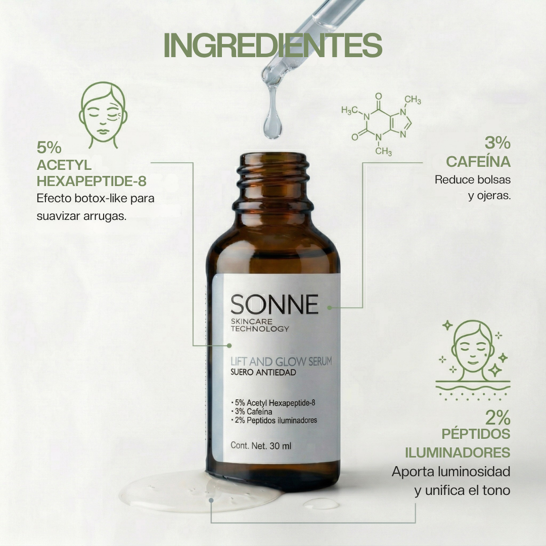 Lift and Glow Serum key ingredients