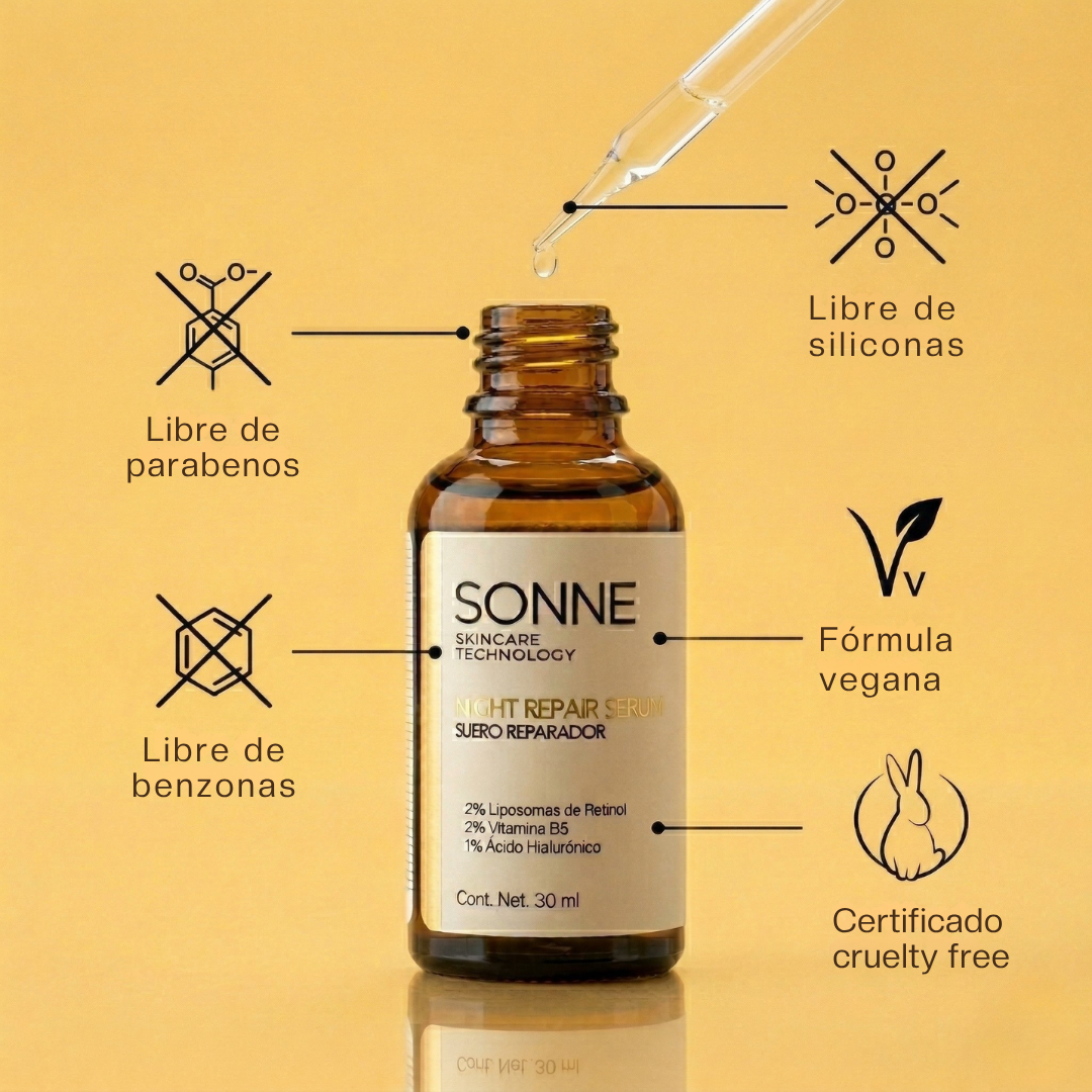 Vegan, paraben-free retinol serum